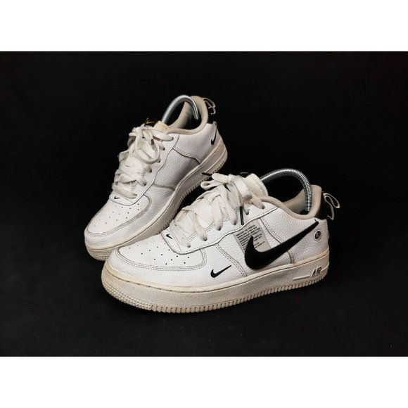 Nike Air Force AF1 LV8 Black White Utility Youth Size Sneakers